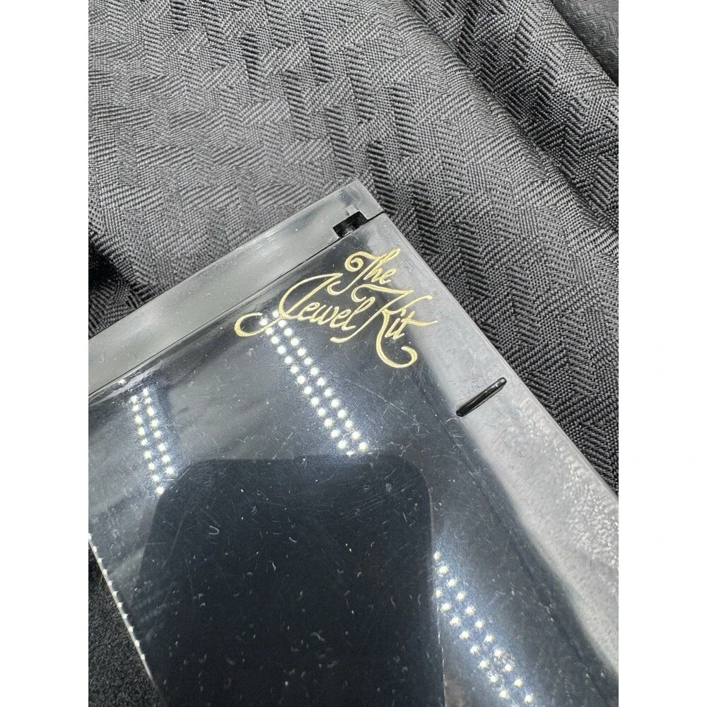 Black Jewelry Organizer Box with Gold Accent